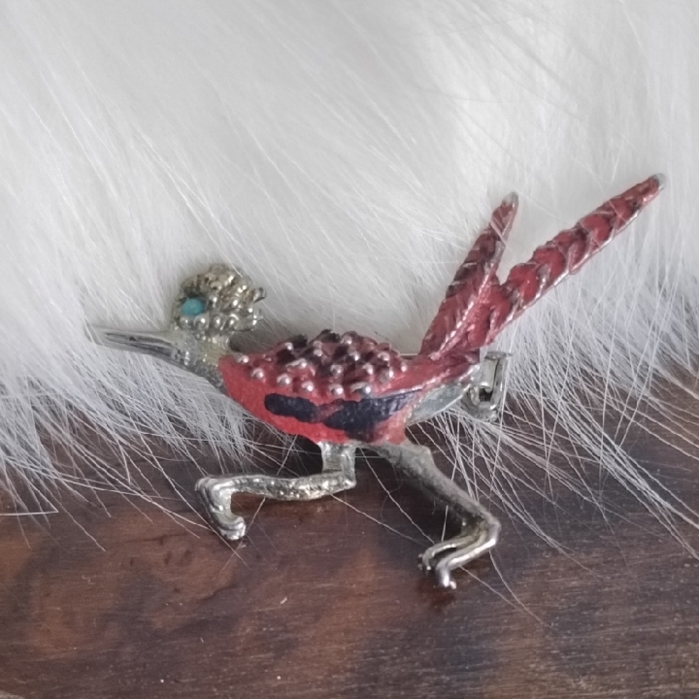 Vintage Roadrunner Brooch